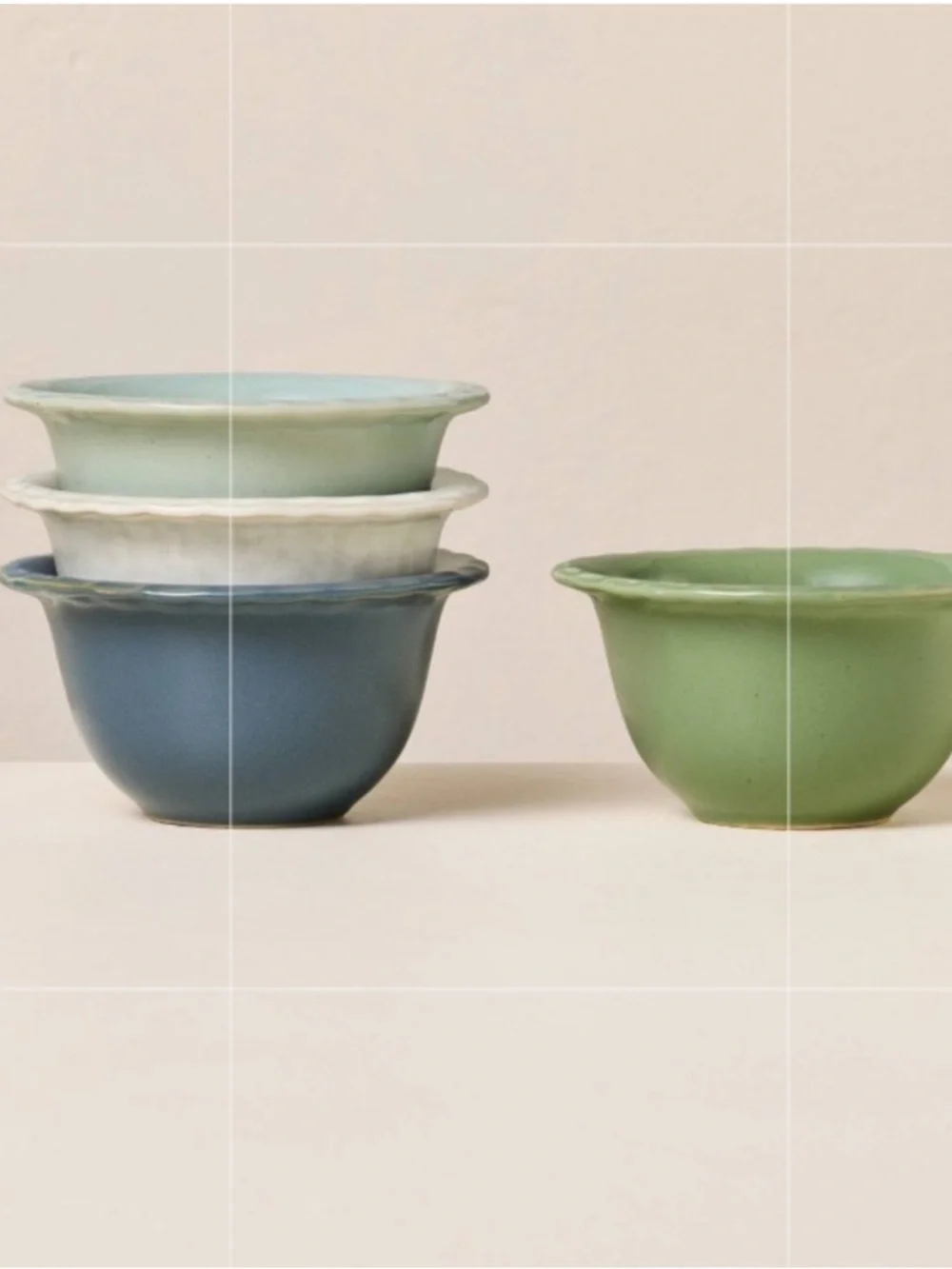 Set of 4,5 fl oz Pinched Edge Mini Bowls - Hearth & Hand™ with Magnolia, New